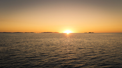 Sonnenuntergang in den Whitsunday Islands, Australien