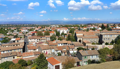 Fototapeta na wymiar Panorama of Carcassonne, France