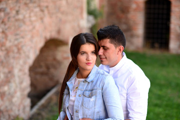 Attractive modern couple