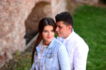 Attractive modern couple