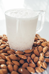 Almonds and almond milk