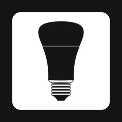Bulb icon in simple style on a white background