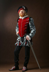 portrait of a man of the Middle Ages