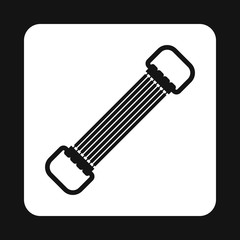 Sports stretchable belt icon in simple style on a white background