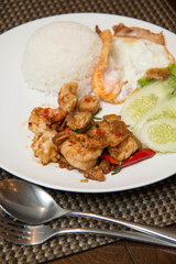  Thai spicy seafood style with rice