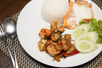  Thai spicy seafood style with rice