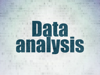 Data concept: Data Analysis on Digital Data Paper background