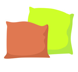 Cartoon pillow vector illustration
