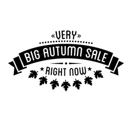 Autumn sale Logotypet. Special offer badge