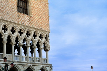 The most famous palace in Venice called "Ducale, Italy
