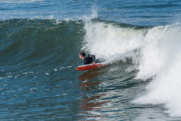 Obraz premium Bodyboarder in action