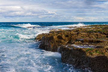 Rocks in the Sea in Newcastle, NSW Australia