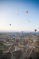 Hot air balloons in Cappadocia