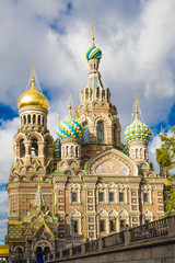 Fototapeta na wymiar Cathedral of Our Savior on Spilled Blood