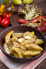 baked potato on a plate