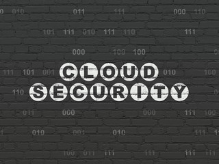 Fototapeta na wymiar Security concept: Cloud Security on wall background