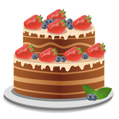 chocolate topping and fresh strawberry