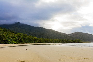 View of the Beach in the Daintree Rainforest, Australia