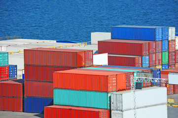 Fototapeta premium Cargo container in port