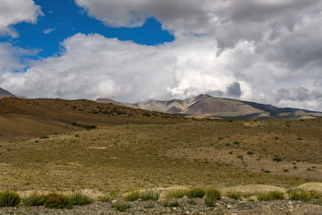 steppe desert mountain sky