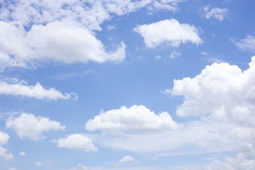 clouds in the blue sky background
