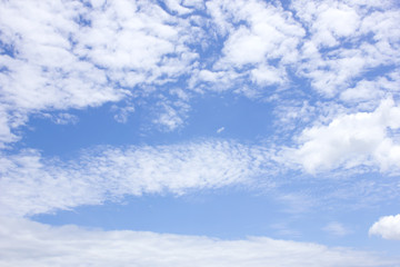 clouds in the blue sky background