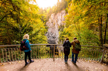 Macocha gorge (Abyss), Czech Propast Macocha is sinkhole in the Moravian Karst cave system of the Czech Republic, South Moravia, near city Brno and Blansko