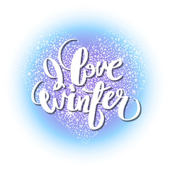 Graphic winter heart