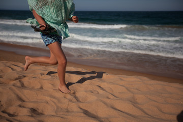 run on the beach