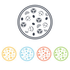 Fototapeta premium pizza icon