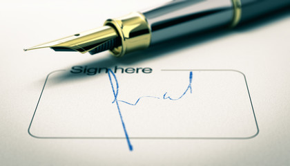 Signature on a Document