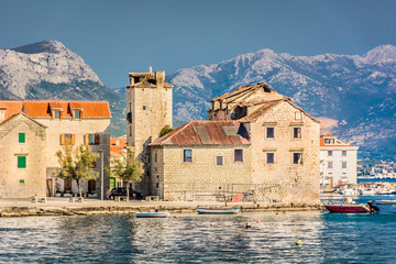 Obraz premium Kastel Stari town Croatia. / Mediterranean town Kastel Stari in suburb of town Split, Croatia.