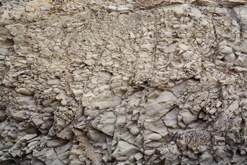 Grey rock or stone formations