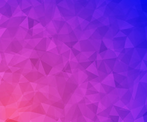 Colorful polygonal mosaic background. Bright decorative element for design. Beautiful colored wallpaper.
