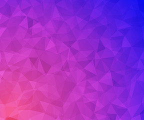Colorful polygonal mosaic background. Bright decorative element for design. Beautiful colored wallpaper.
