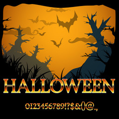 Fantasy style alphabet