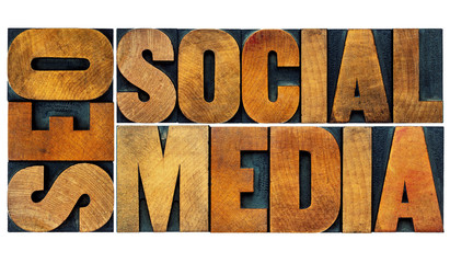 SEO and social media word abstract