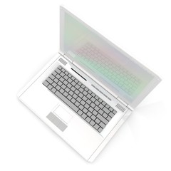 Laptop computer. 3d render