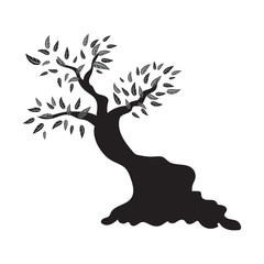Tree silhouette isolated illustration