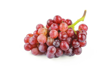 red grape isolated on white