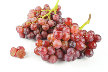 Obraz premium red grape isolated on white