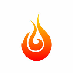 Fire Flame Logo Icon