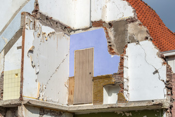 Demolished house