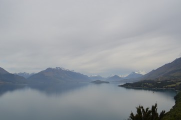 Foggy morning over Lake Wakatipu