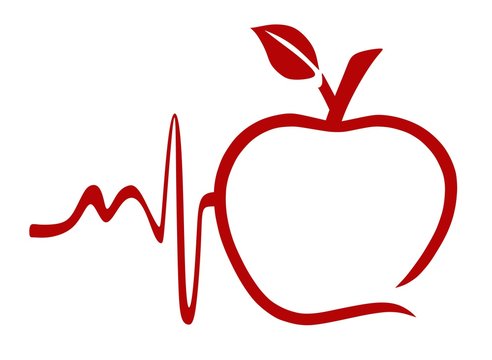 modern apple - cardiogram