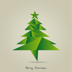 Background with Christmas tree