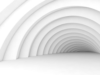 Abstract tunnel interior background 3d