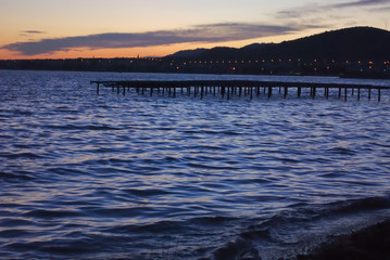 エーゲ海の日暮れ　Sunset in  Aegean Sea