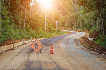 The road is currently under construction.