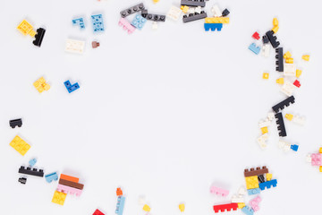 Toy colorful plastic blocks